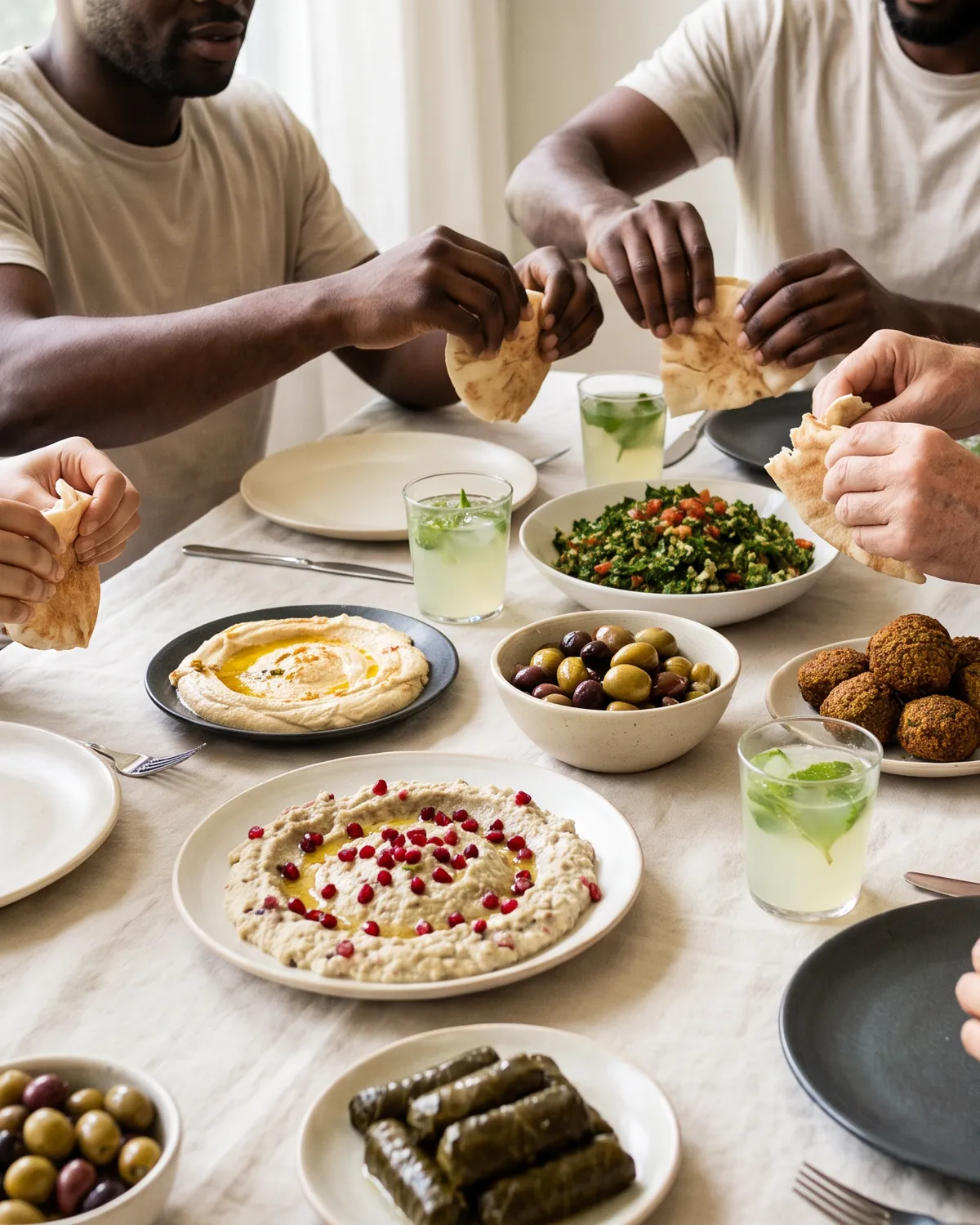 Assiette de mezzés à partager
